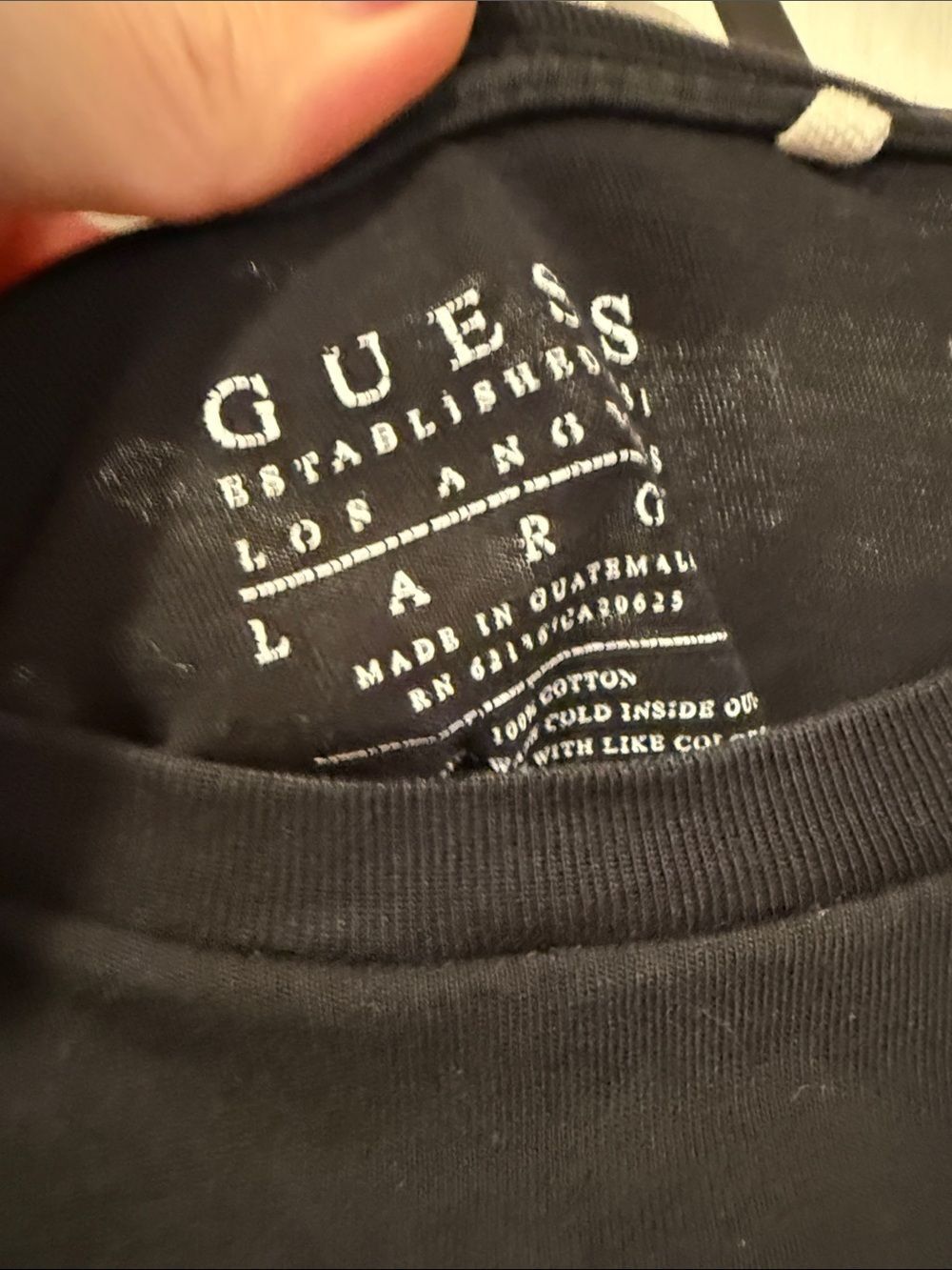 Guess Black Graphic Tee Set with Gold Logo bundle 4 - Picture 5 of 9